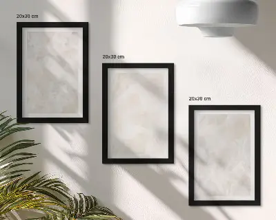 Bilderwand mit Strukturen aus weißem Marmor in Pastellfarben