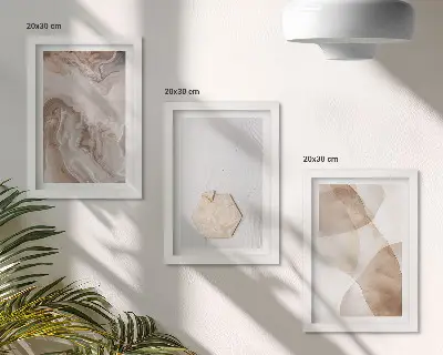 Bilderwand abstrakte Designer-Kunst von der Natur inspiriert
