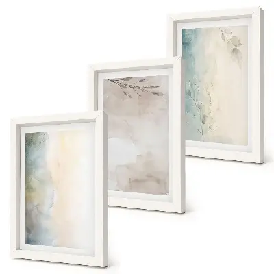 Fotowand mit zarten Aquarellfarben