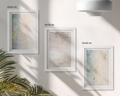 Fotowand Zarte Kartons mit Aquarellfarben