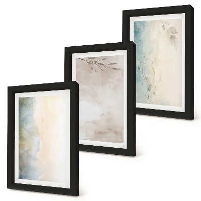 Fotowand Zarte Kartons mit Aquarellfarben