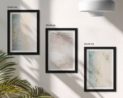 Fotowand Zarte Kartons mit Aquarellfarben