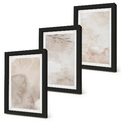 Bilderwand Textur von verschütteten Aquarellfarben im Boho-Stil