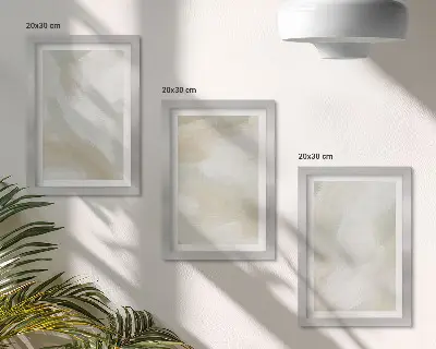 Bilderwand mit Farbstruktur und Spuren minimalistischer Malerei