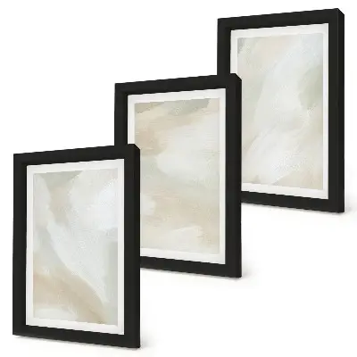 Bilderwand mit Farbstruktur und Spuren minimalistischer Malerei