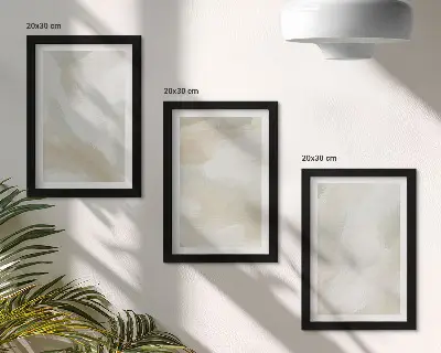 Bilderwand mit Farbstruktur und Spuren minimalistischer Malerei