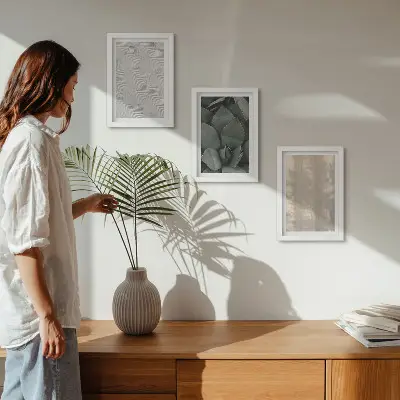 Bilderwand sommerliche Texturen aus nächster Nähe im tropischen Klima