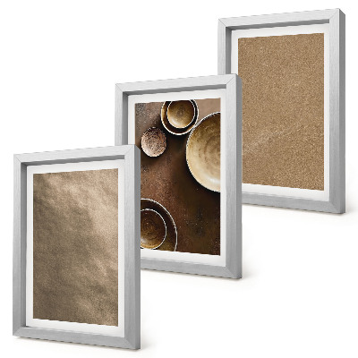 Bilderset mit rahmen Steinstrukturen im modernen minimalistischen Stil
