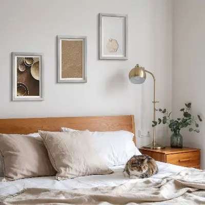 Fotowand mit minimalistischen Texturen in warmen Farben