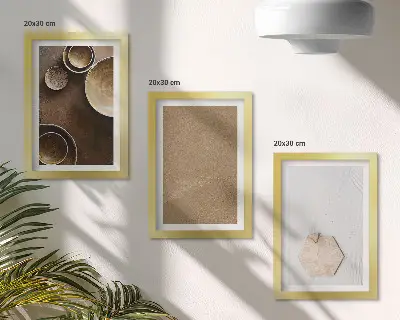 Fotowand mit minimalistischen Texturen in warmen Farben