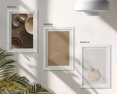 Fotowand mit minimalistischen Texturen in warmen Farben