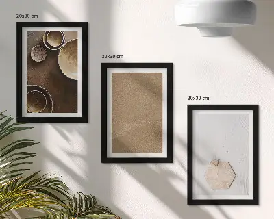 Fotowand mit minimalistischen Texturen in warmen Farben