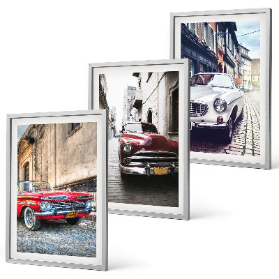 Bilder-3er-set mit rahmen Oldtimer in Städten