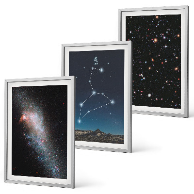 Gerahmtes bilderset Galaxie im Sternbild Löwe