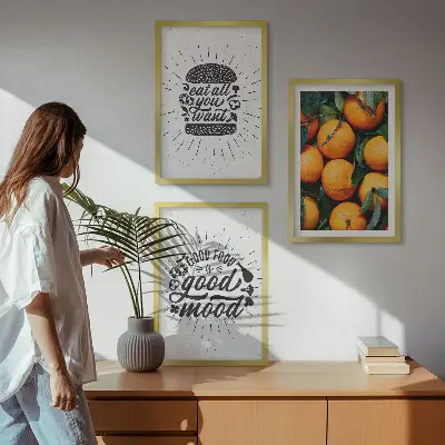 Gerahmtes Bilderset mit dem Motiv „Juicy Oranges Kitchen“