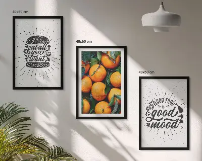 Gerahmtes Bilderset mit dem Motiv „Juicy Oranges Kitchen“