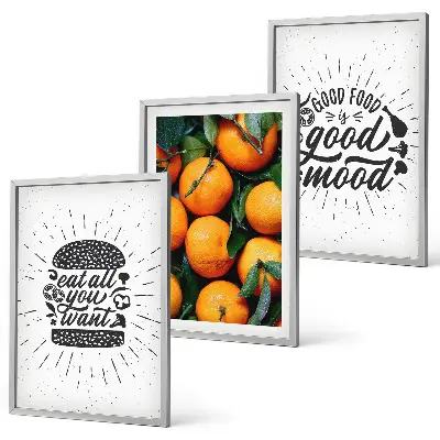 Gerahmtes Bilderset mit dem Motiv „Juicy Oranges Kitchen“