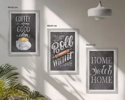 Gerahmtes Bilderset Kaffeeroller mit Motiv heimelige Wärme