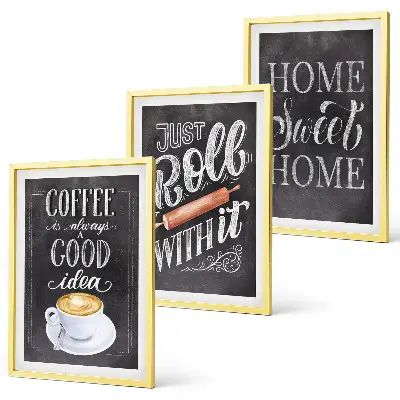 Gerahmtes Bilderset Kaffeeroller mit Motiv heimelige Wärme