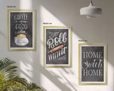 Gerahmtes Bilderset Kaffeeroller mit Motiv heimelige Wärme