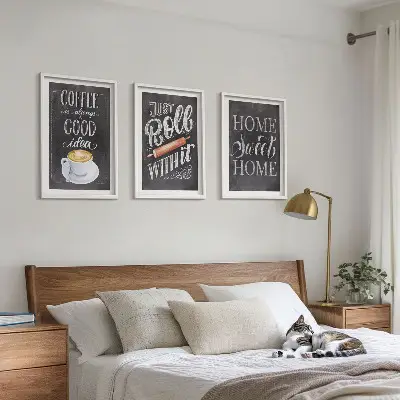 Gerahmtes Bilderset Kaffeeroller mit Motiv heimelige Wärme