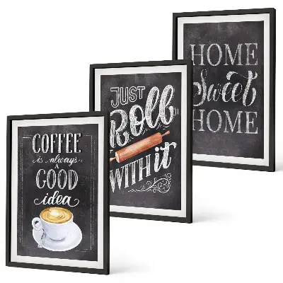 Gerahmtes Bilderset Kaffeeroller mit Motiv heimelige Wärme