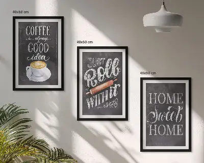 Gerahmtes Bilderset Kaffeeroller mit Motiv heimelige Wärme