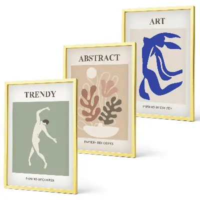 Gerahmtes Bilderset mit Motiven im Stil von Matisse