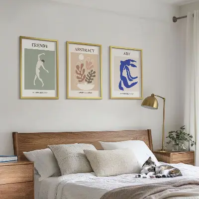 Gerahmtes Bilderset mit Motiven im Stil von Matisse