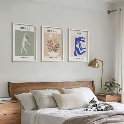 Gerahmtes Bilderset mit Motiven im Stil von Matisse