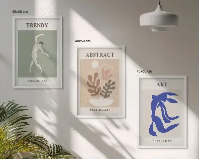 Gerahmtes Bilderset mit Motiven im Stil von Matisse