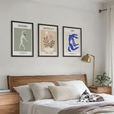 Gerahmtes Bilderset mit Motiven im Stil von Matisse