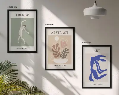 Gerahmtes Bilderset mit Motiven im Stil von Matisse
