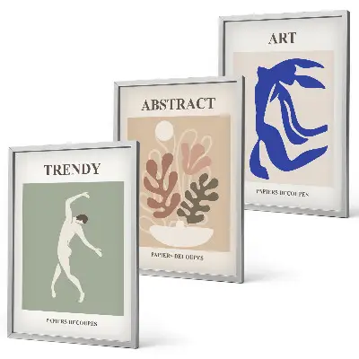 Gerahmtes Bilderset mit Motiven im Stil von Matisse