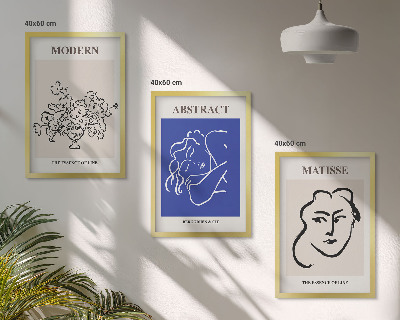 Gerahmtes bilderset Matisses moderne Plakate