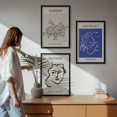 Gerahmtes bilderset Matisses moderne Plakate