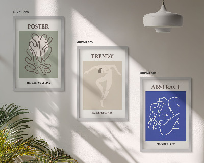 Bilder-3er-set mit rahmen Henri Matisse Pastellgrafiken