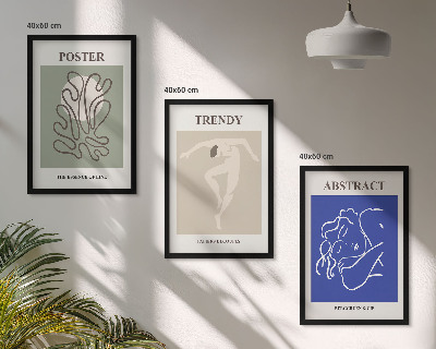 Bilder-3er-set mit rahmen Henri Matisse Pastellgrafiken