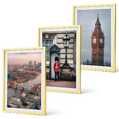 Bilder-3er-set mit rahmen London Bridge Guardian Big Ben