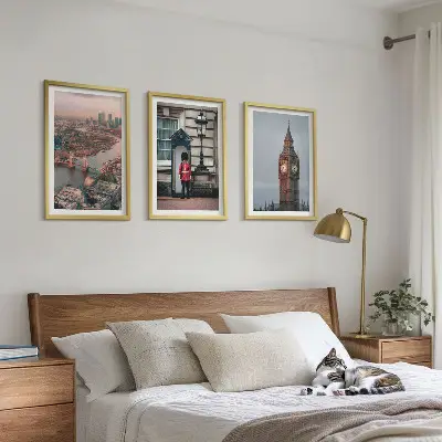 London Bridge Guardian Big Ben Bilder-3er-Set mit Rahmen