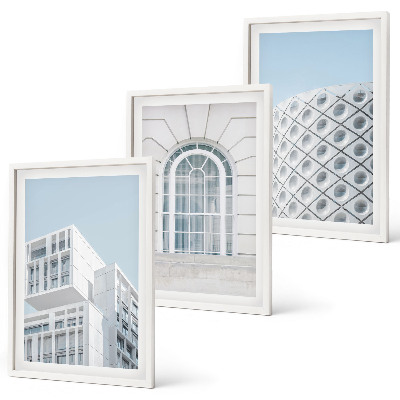 Gerahmtes bilderset Moderne Architekturgeometrie
