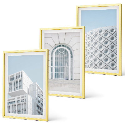 Gerahmtes bilderset Moderne Architekturgeometrie