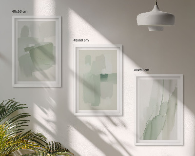 Bilder-3er-set mit rahmen Abstrakte Aquarellmuster