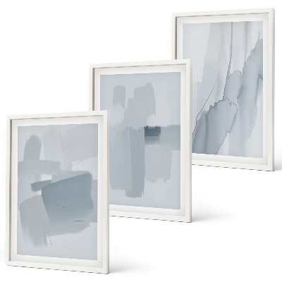 Gerahmtes bilderset Abstrakte Aquarellkunst