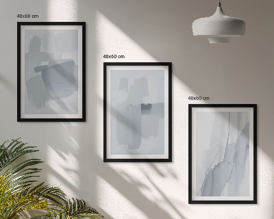 Gerahmtes bilderset Abstrakte Aquarellkunst
