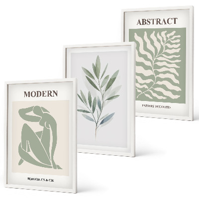 Gerahmtes bilderset Matisse Aquarell Boho-Design
