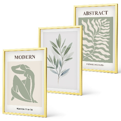 Gerahmtes bilderset Matisse Aquarell Boho-Design