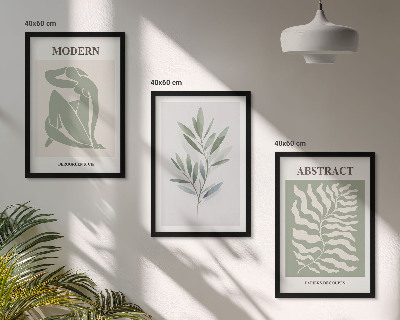 Gerahmtes bilderset Matisse Aquarell Boho-Design