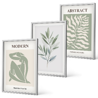 Gerahmtes bilderset Matisse Aquarell Boho-Design