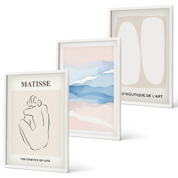Gerahmtes bilderset Matisses abstrakte Formen